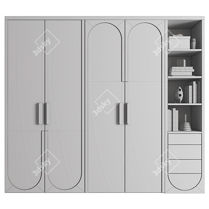 Modular Kids Furniture Set 220 3D model image 3