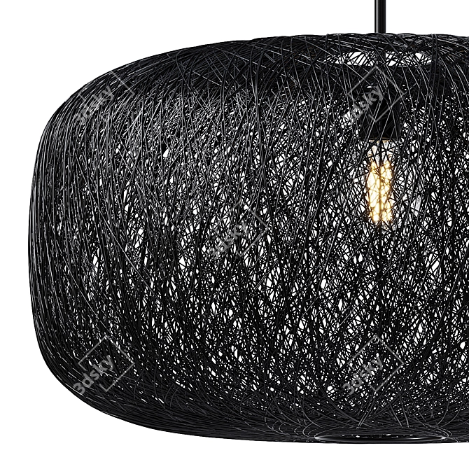 Contemporary Mesh Pendant Light 3D model image 12