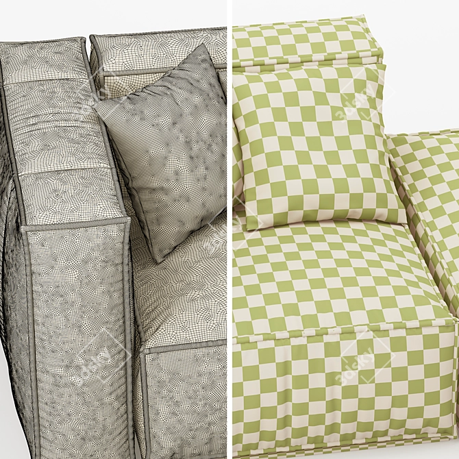 ALULA Outdoor Sofa Collection 3D model image 5