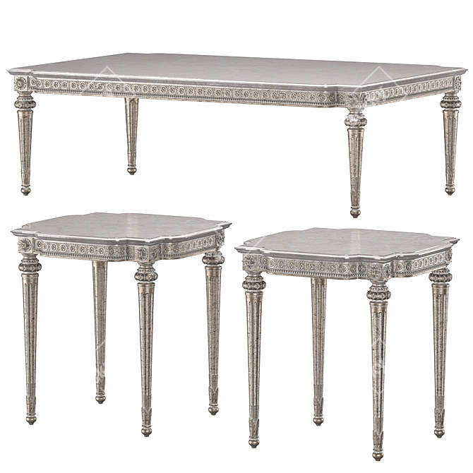 Elegant Fontenay Coffee Table 3D model image 1