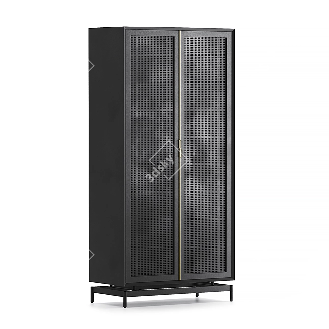 Elegant Louisiana Cabinet Furniture 3D model image 2