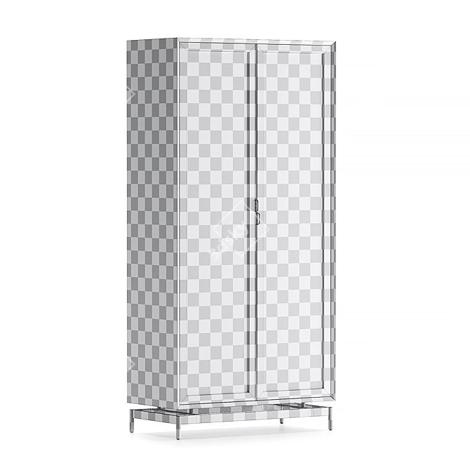 Elegant Louisiana Cabinet Furniture 3D model image 4