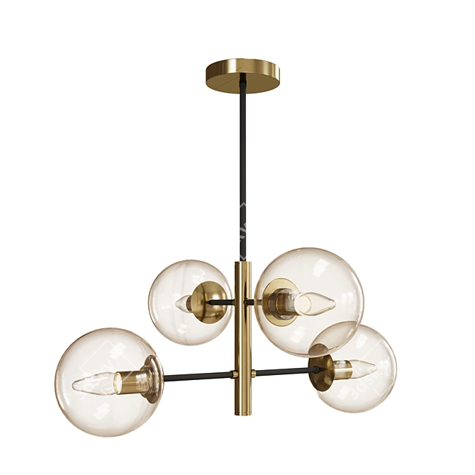 Citilux Lauren CL146243 Bronze Chandelier 3D model image 2