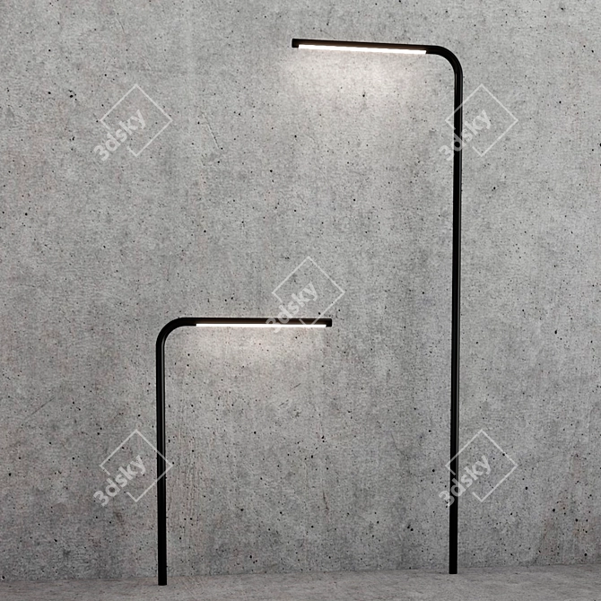 Elegant LED Brass Lighting Collection 3D model image 3