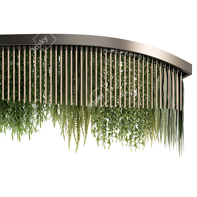 High-Quality Hanging Indoor Plant Set 3D model image 3