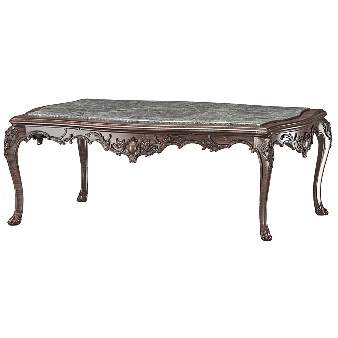 Elegant French Coffee Table 732 3D model image 2