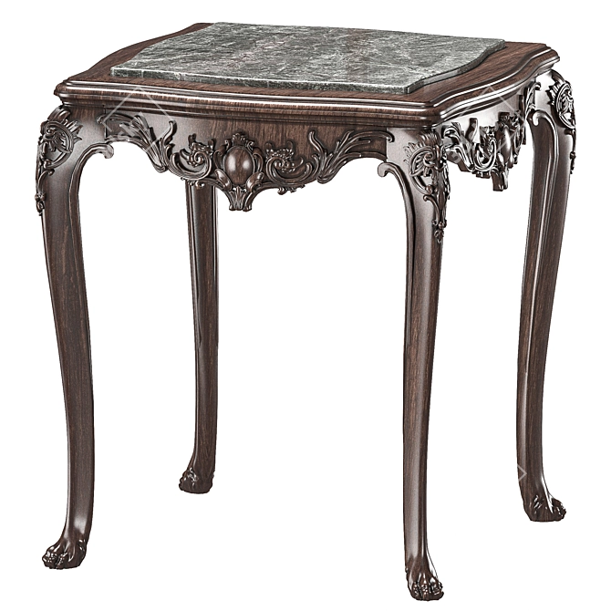 Elegant French Coffee Table 732 3D model image 3