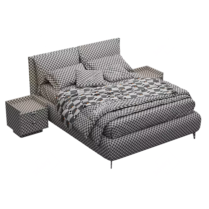 Perdormire Osaka Bed Set 3D model image 6