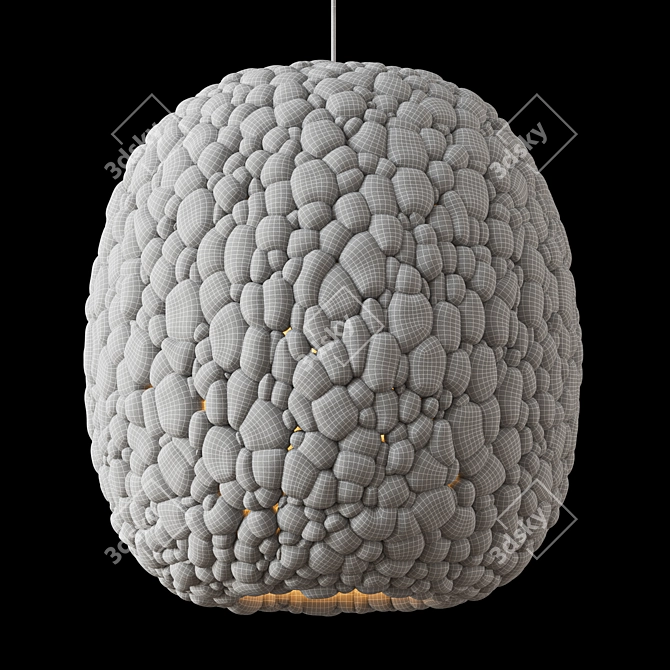 Sleek Navicula Pendant Light 3D model image 4