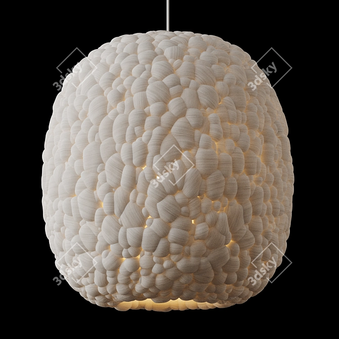 Sleek Navicula Pendant Light 3D model image 5