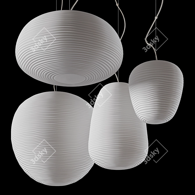 Modern Hanging Pendant: Afrali Rituals 3D model image 2