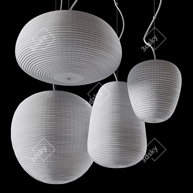 Modern Hanging Pendant: Afrali Rituals 3D model image 3