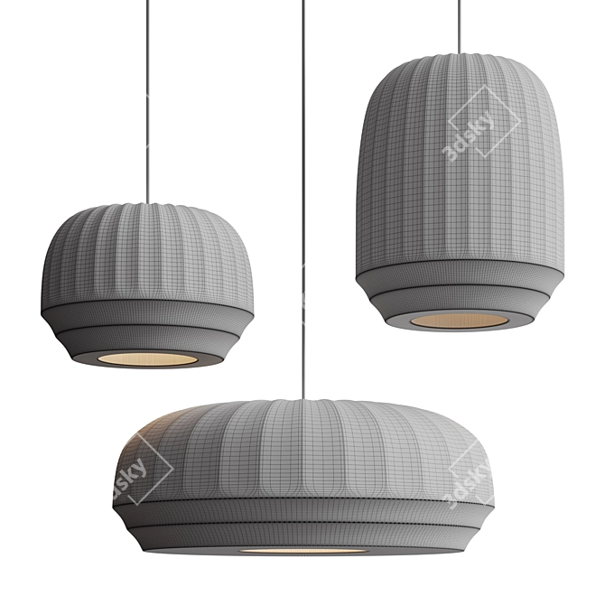 Tradition Pendant Lamp Set 0112 3D model image 2