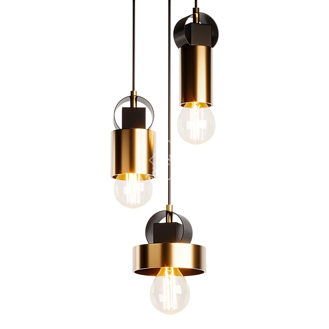 Sleek Pendant Light Fixture-ELECTRA 3D model image 1