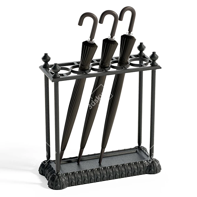  Priory Lane Cast Iron Umbrella Stand 3D model image 1