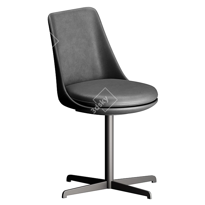 Stylish Itala Office Desk 3D model image 1