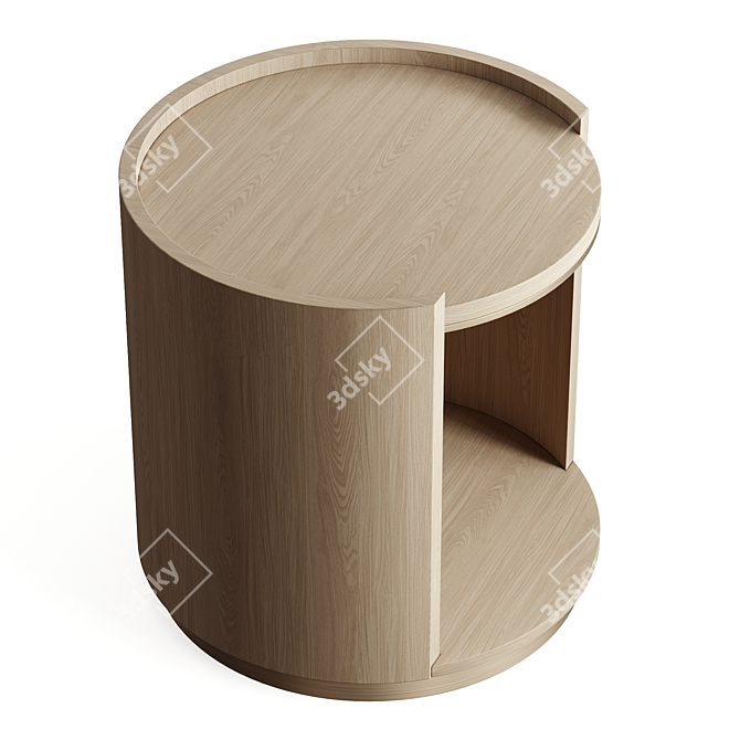 Title: YVES Bedside Table Elegance 3D model image 3