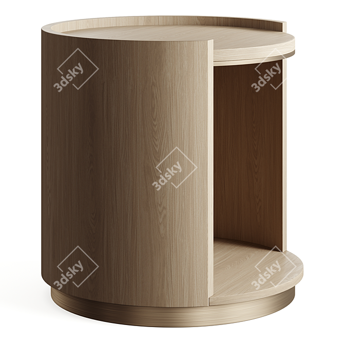 Title: YVES Bedside Table Elegance 3D model image 6