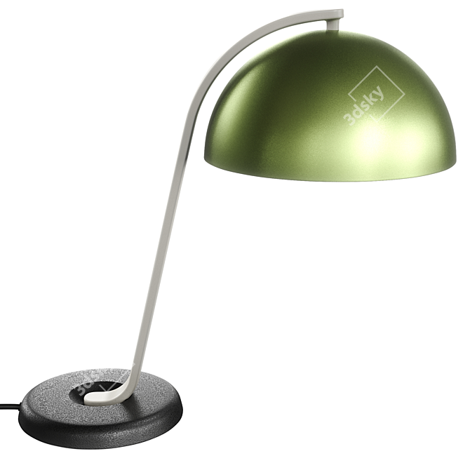 Sleek Cloche Table Lamp Design 3D model image 2