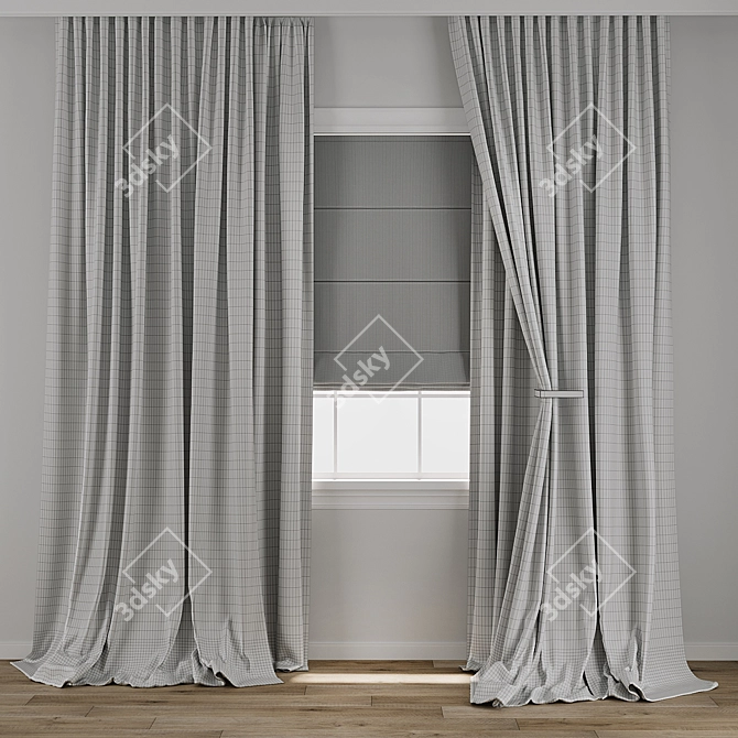 Timeless Curtain 3D Model 3D model image 3