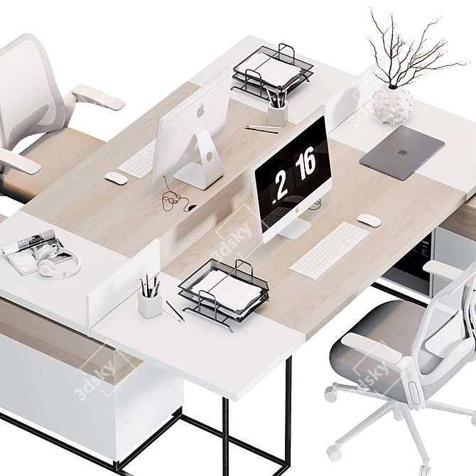 PBR Office Furniture Collection 3D 3D model image 4