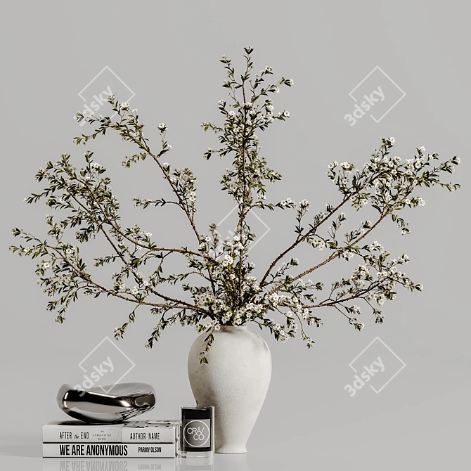 Elegant Decor Set 143 3D model image 3