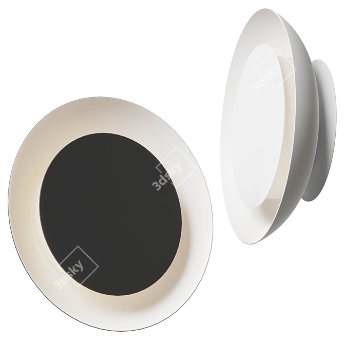 Eclipse Circular Ceiling/Wall Light 3D model image 1