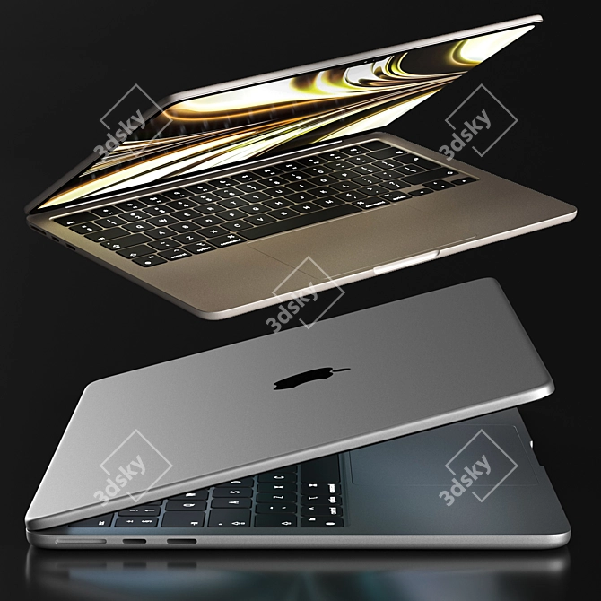 Apple MacBook Air 2022 3D Model 3D model image 5