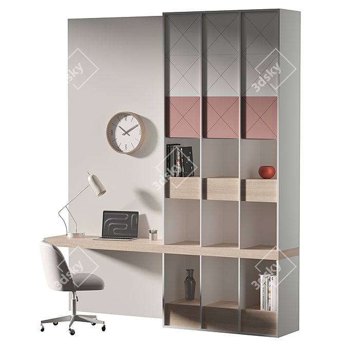 2014 Office Furniture Set 3D model image 2