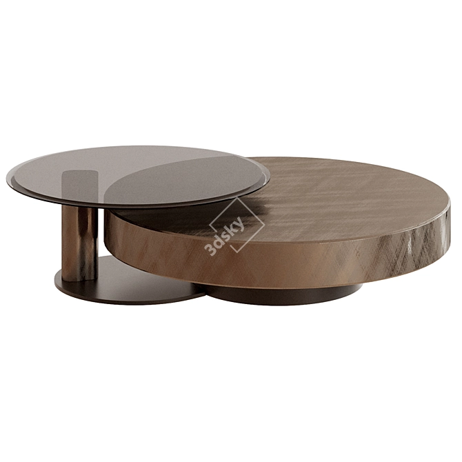 Elegant Cattelanitalia Arena Coffee Table 3D model image 3