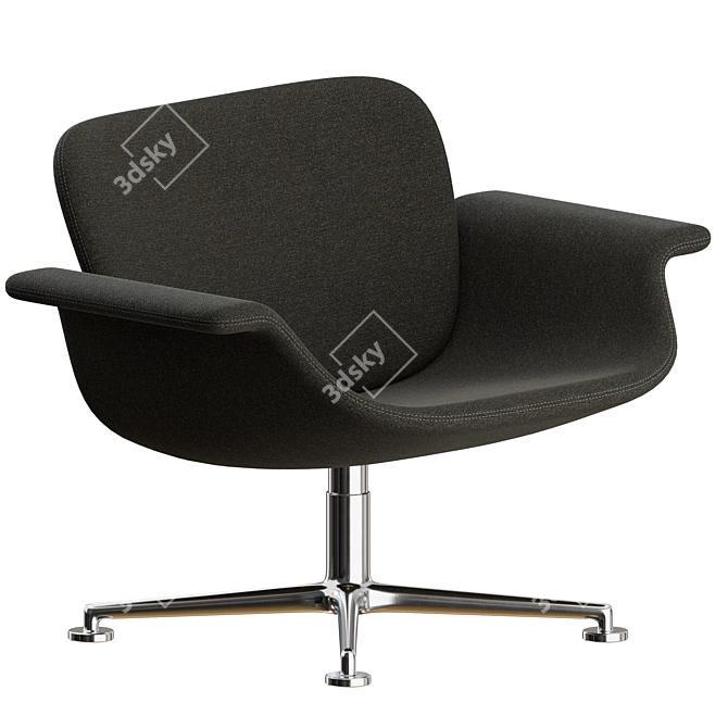  Knoll Swivel Lounge Chair Pair 3D model image 1