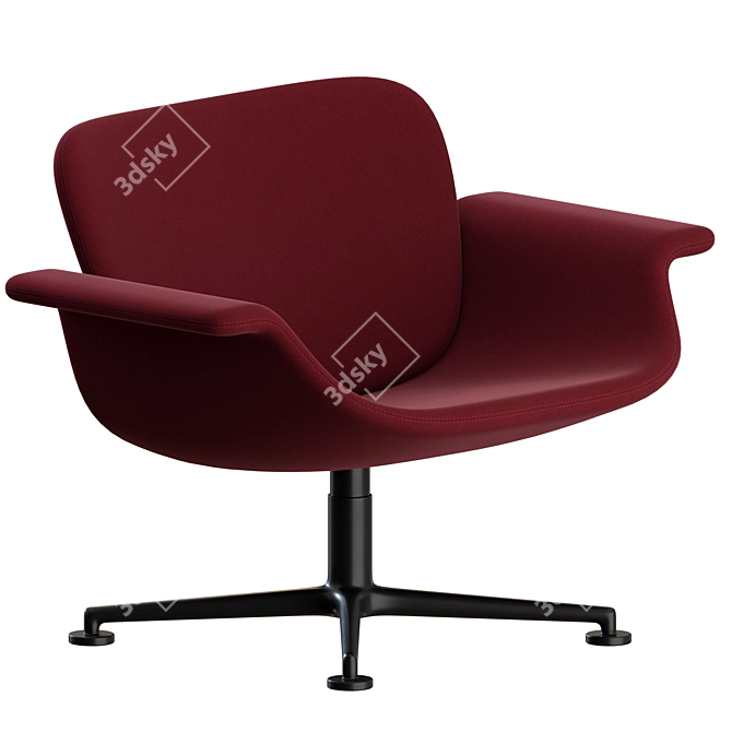  Knoll Swivel Lounge Chair Pair 3D model image 2