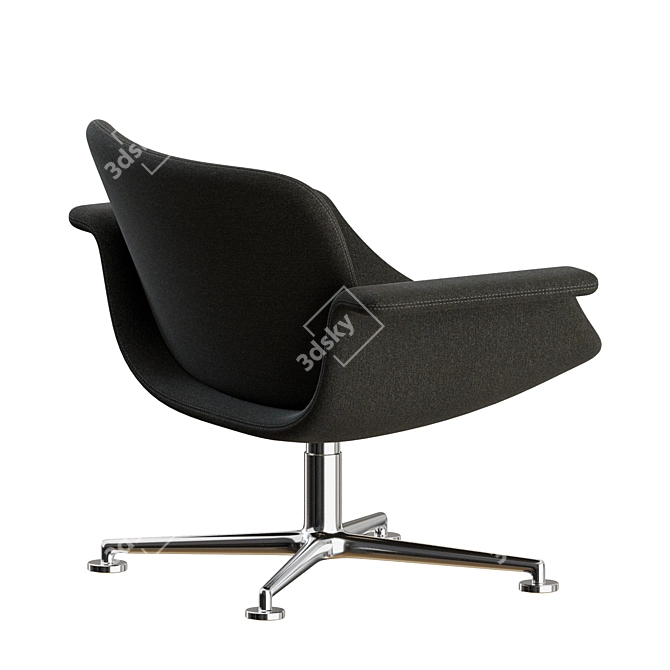  Knoll Swivel Lounge Chair Pair 3D model image 7