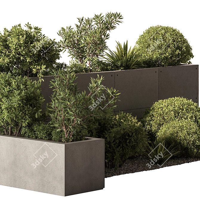 Outdoor Plant Box 631 3D model image 4