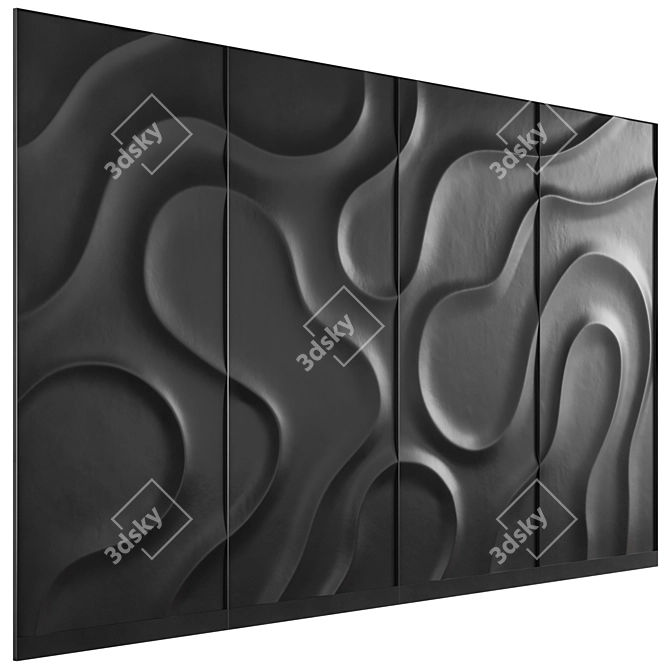 Celestial 3D Wall Panel 3D model image 2