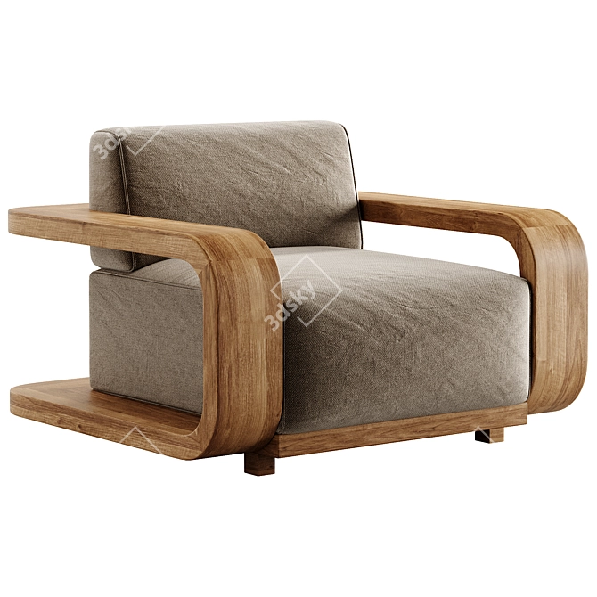 Stylish CORBA Armchair 2017 3D model image 1