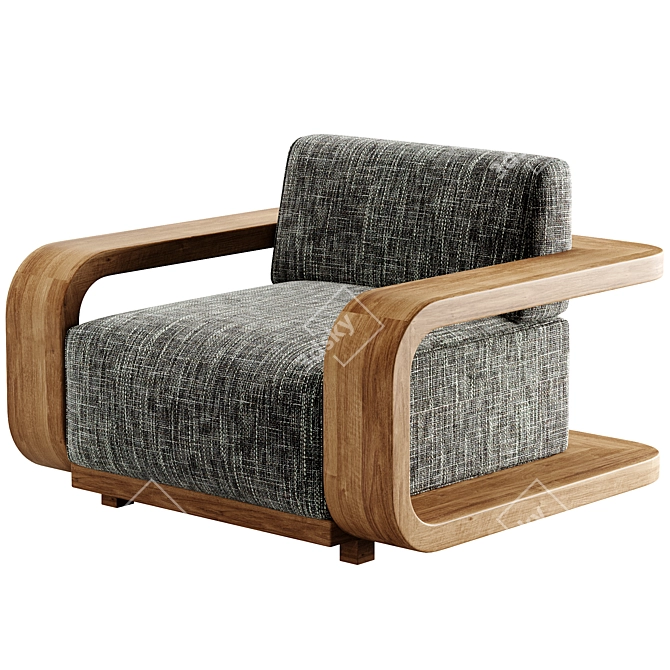 Stylish CORBA Armchair 2017 3D model image 2