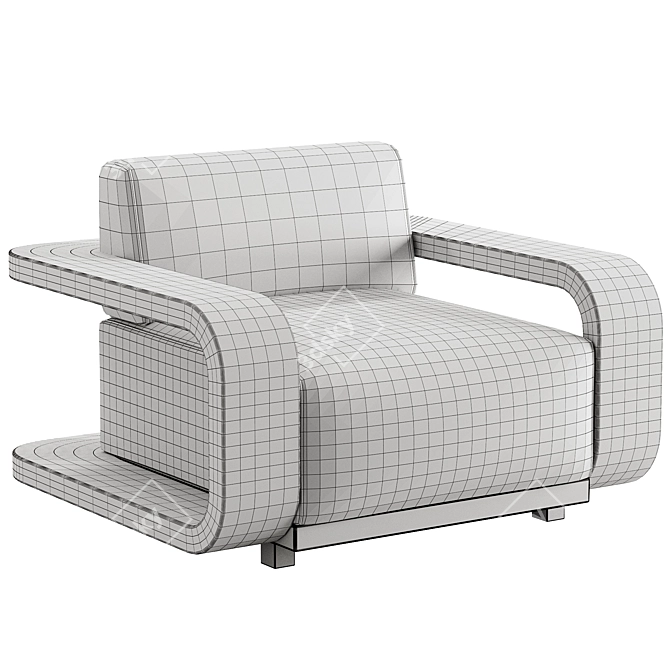 Stylish CORBA Armchair 2017 3D model image 4