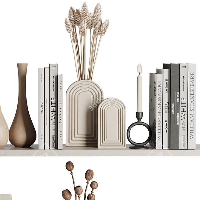 Elegant Decor Set 2016 3D model image 5