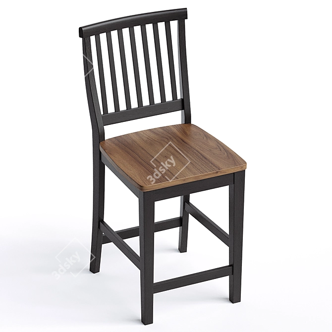 Elegant Carloyn Counter Stool 3D model image 3