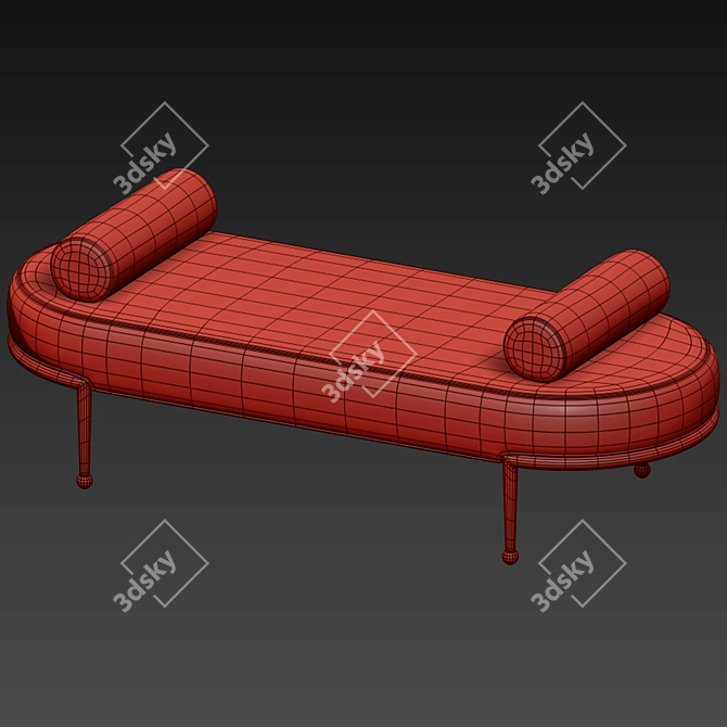 Elegant HP Decor Roxy Bench 3D model image 5