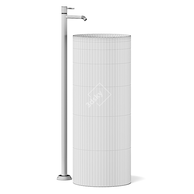 Giuseppe Maurizio Scutellà Design Washbasin 3D model image 4