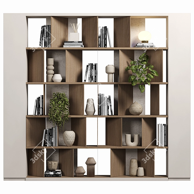 Modular Cabinet with Shelves 3D model image 1