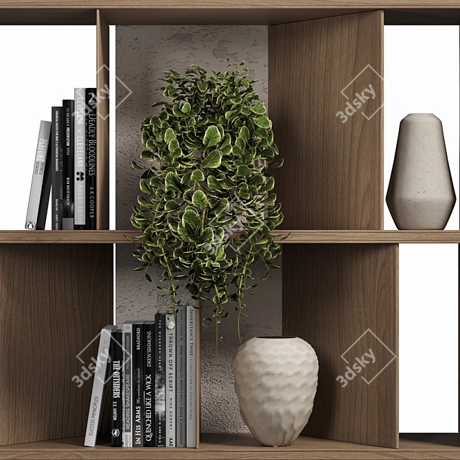 Modular Cabinet with Shelves 3D model image 3