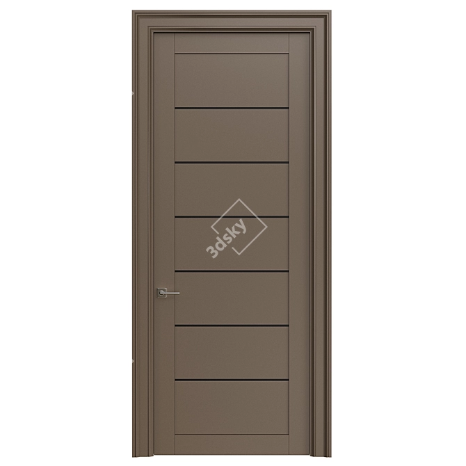 Modern Interior Door 3D Model 3D model image 3