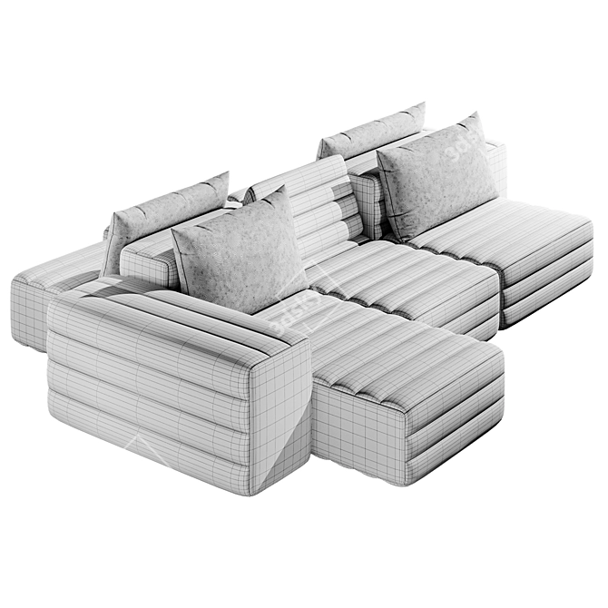 Adjustable Gervasoni-SAMET G Sofa 3D model image 4