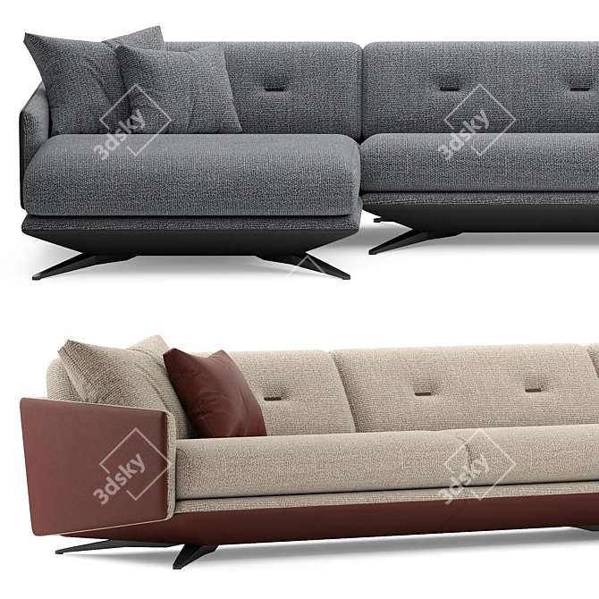 Luzaro Insight Sofa Exquisite Quality 3D model image 3