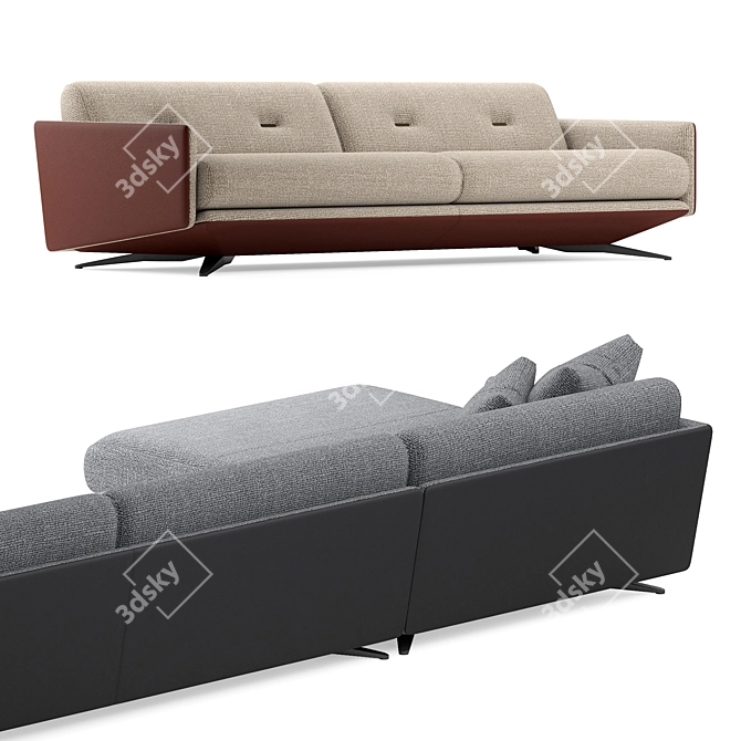 Luzaro Insight Sofa Exquisite Quality 3D model image 4