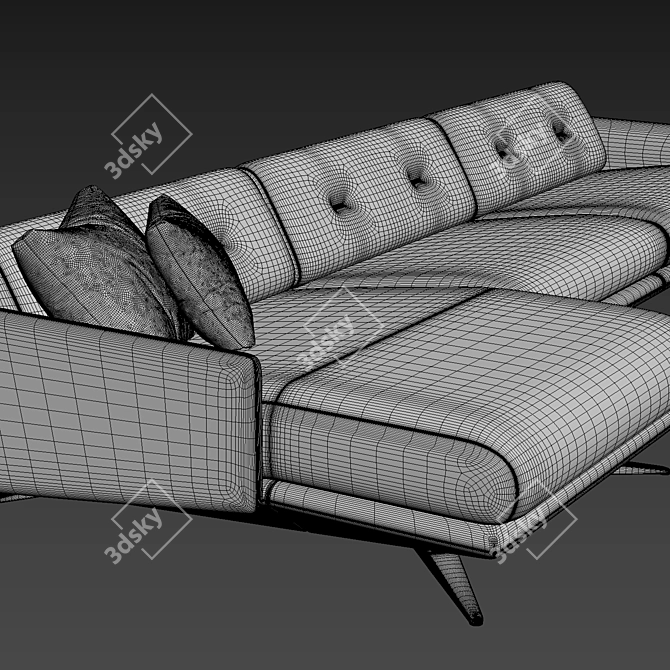 Luzaro Insight Sofa Exquisite Quality 3D model image 5
