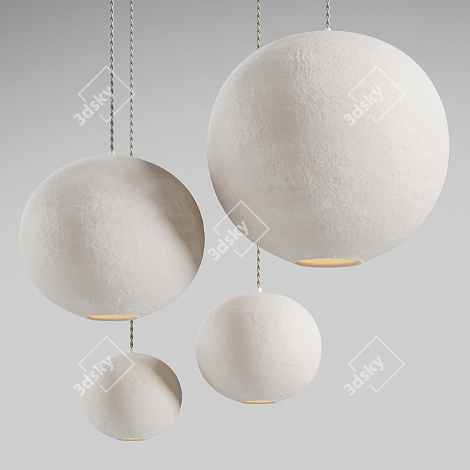 Pura Pendant Lights Set by Lumalano 3D model image 2